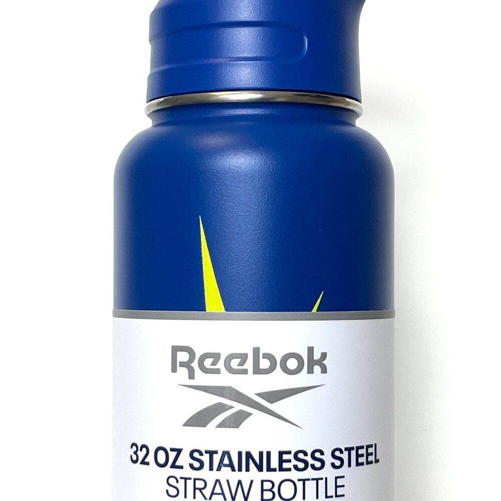 Reebok Water Bottle - Stainless Steel 32oz Blue - Picture 2 of 5
